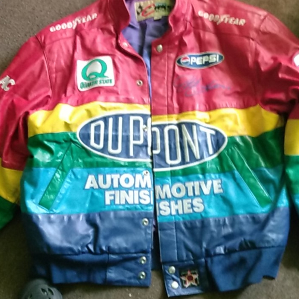 Chase Authentics Leather good year race jacket